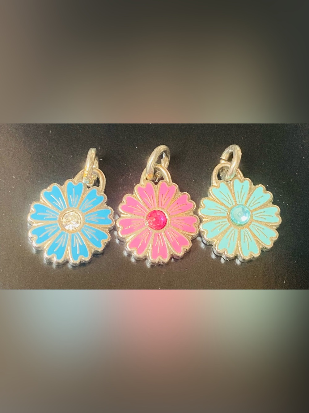 Coach Enamel Daisy Charm Pendants 1 for $20 all three for $50